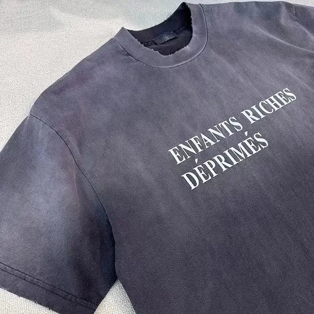 T-SHIRT "JEUNES RICHES DÉPRIMÉS" – LØUNJ Lounj 
